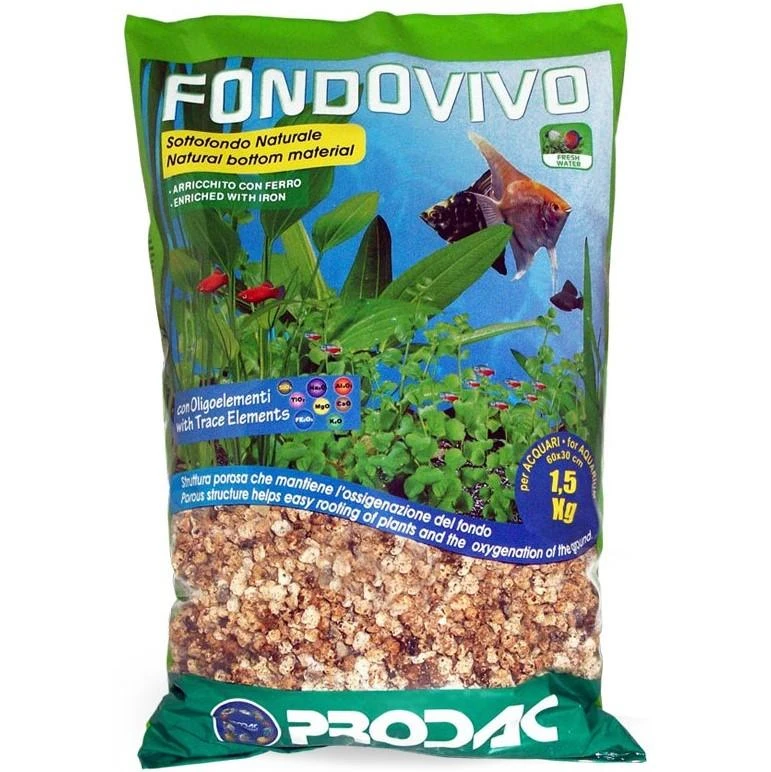Prodac Fondo Vivo natūralus substratas su moliu 1,5kg