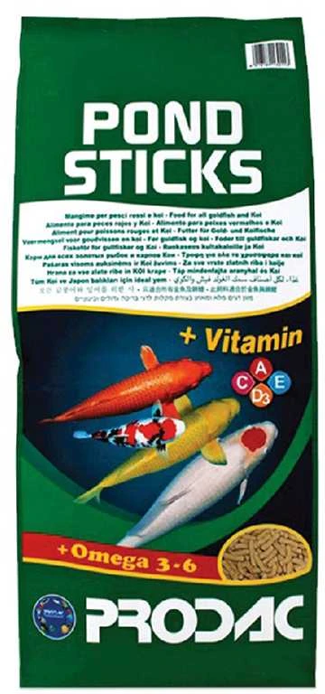 Prodac Pond Sticks pašaras vidutinėms ir didelėms tvenkinio žuvims 1kg