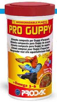 Prodac Pro Guppy smulkūs dribsniai gupijoms 250ml 50g