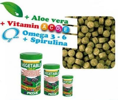 Prodac Vegetable Planšetė tabletės žolėdėms dugninėms žuvims 50ml 30g