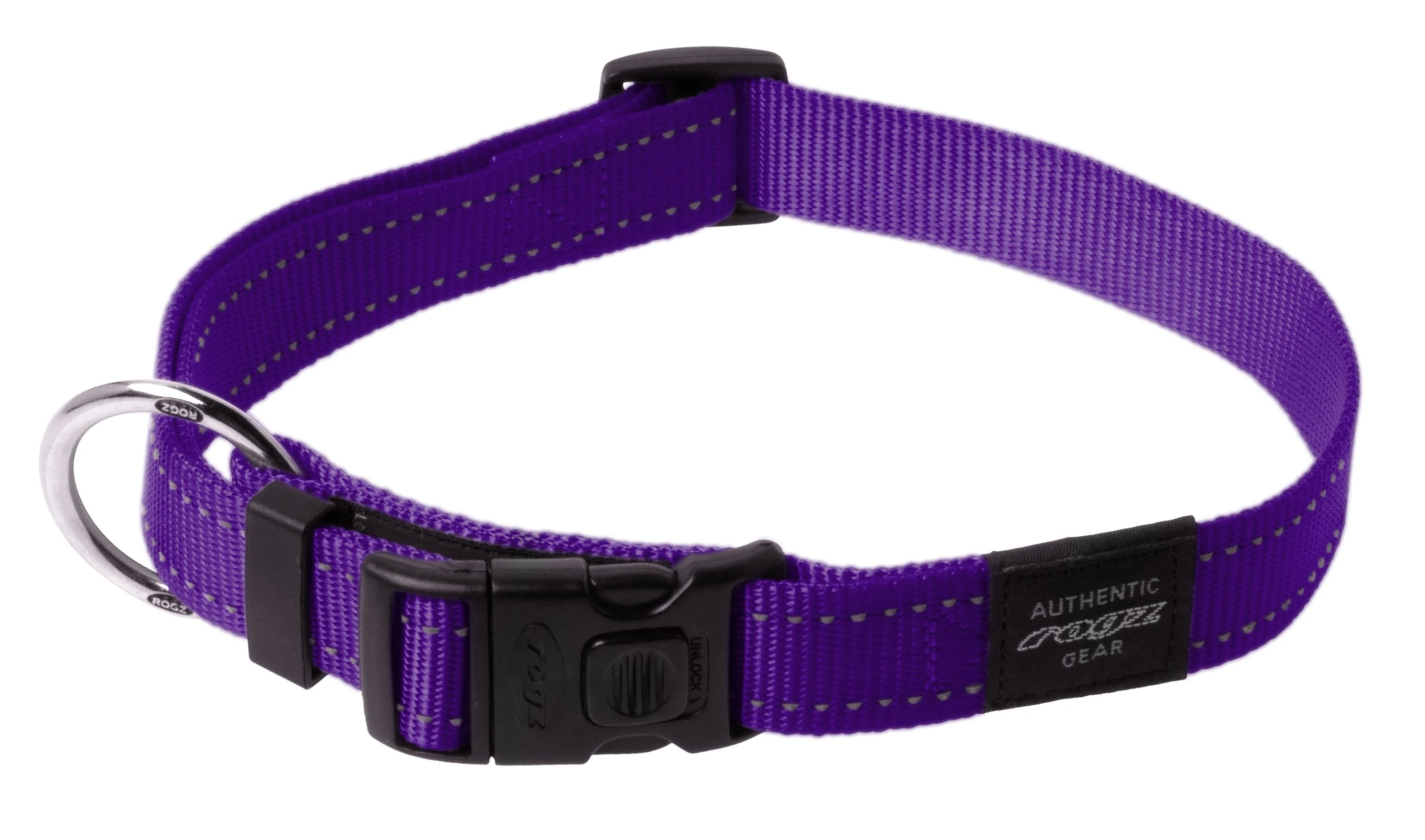 Rogz antkaklis atšvaitas šuniui Reflective HB05E (plotis 2,5cm; apimtis 43-70cm)
