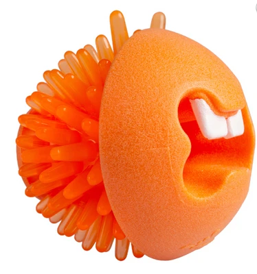 Rogz FRED oranžinis kamuoliukas su spygliais 6.4cm