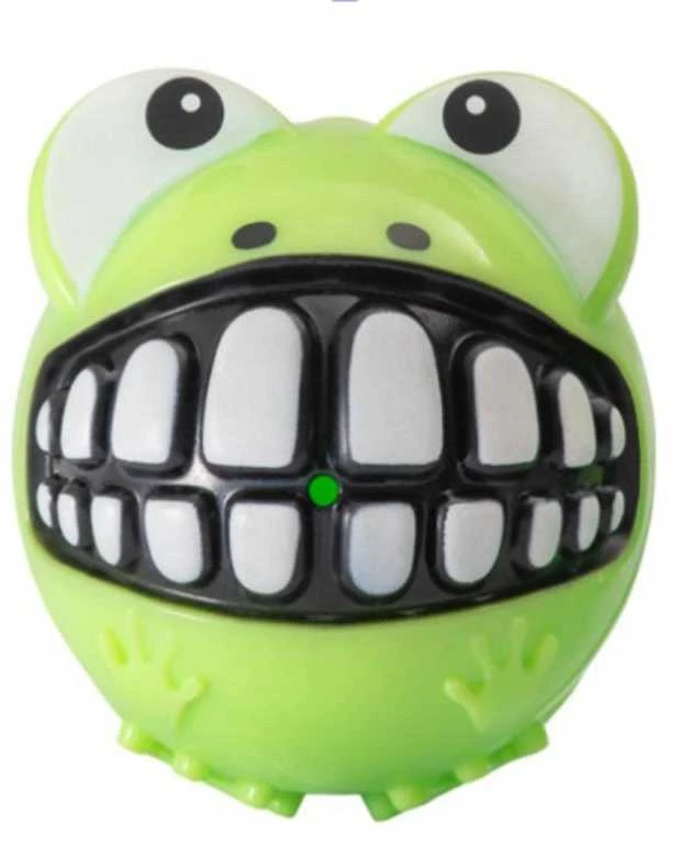 Rogz Frog Ball žalias kamuoliukas varlė M 6.4cm