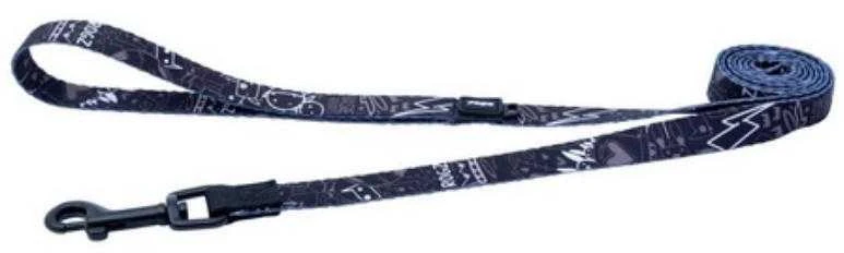 Rogz Fusion Classic juodas pavadys 1.8m S