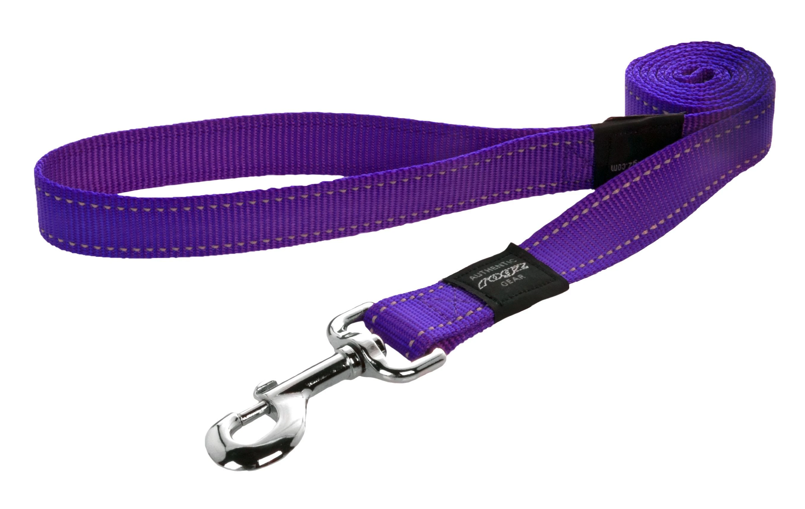 Rogz pavadėlis atšvaitas šuniui Reflective HL06E Bordo (plotis 2cm; ilgis 140cm)