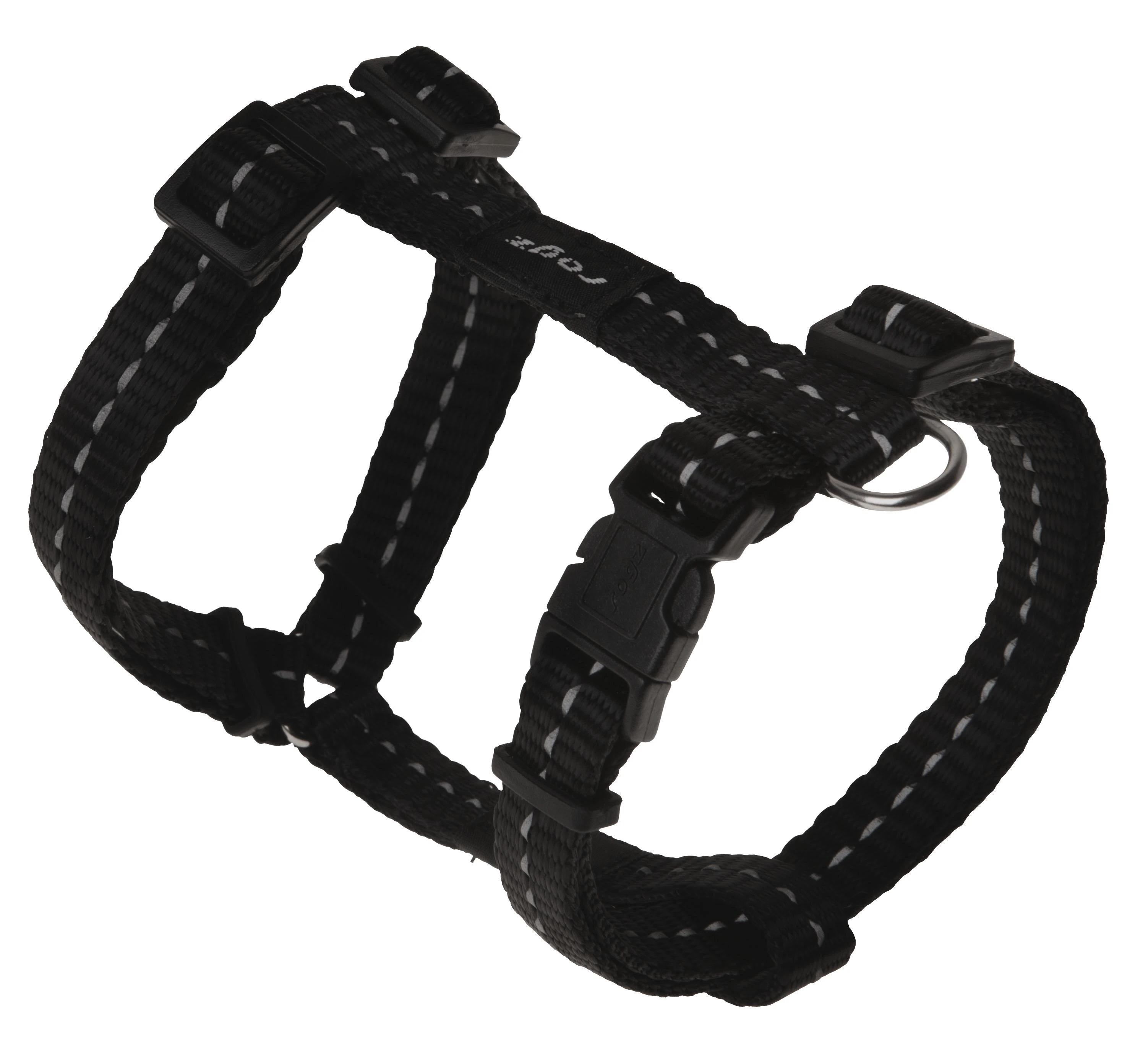Rogz petnešos atšvaitas šuniui H-Harness Reflective SJ14A (plotis 1,1cm; apimtis 23-37cm)