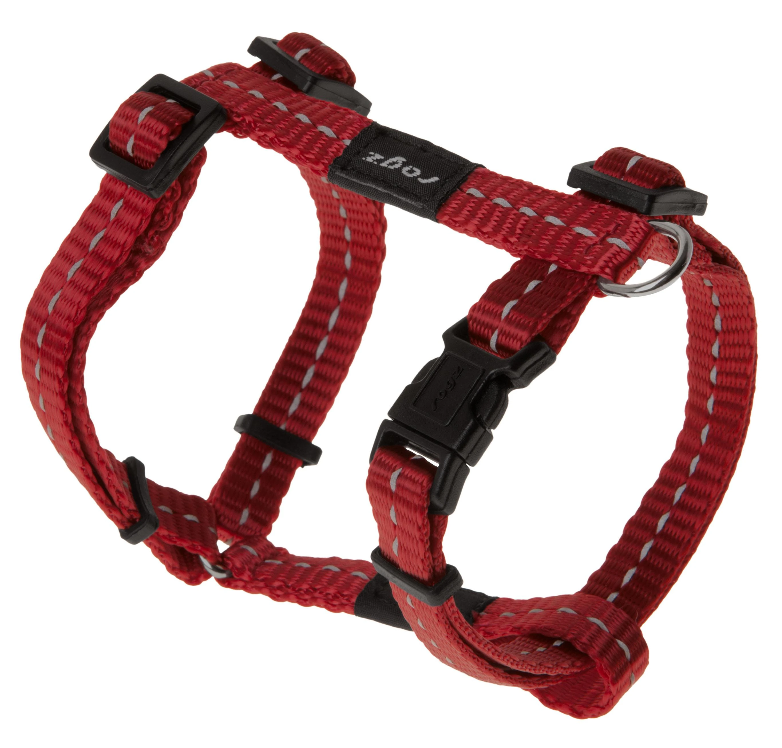 Rogz petnešos atšvaitas šuniui H-Harness Reflective SJ14C plotis 1,1cm apimtis 23-37cm