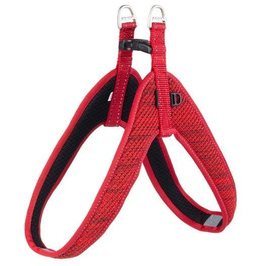 Rogz raudonos minkštos atspindinčios petnešos 58cm M/L SJQ58