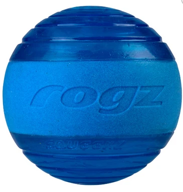 Rogz Squeekz mėlynas kamuoliukas 6.4cm (plūduriuoja)