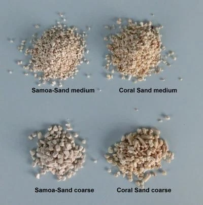 Samoa baltas argonito smėlis 3-4mm 15kg