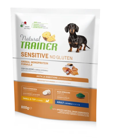 NT ADULT DOG SENSITIVE NO GLUTEN MINI SALMON (lašiša) 800g