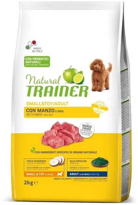 Trainer Natural Adult Mini sausas maistas su jautiena ir ryžiais šunims 2kg