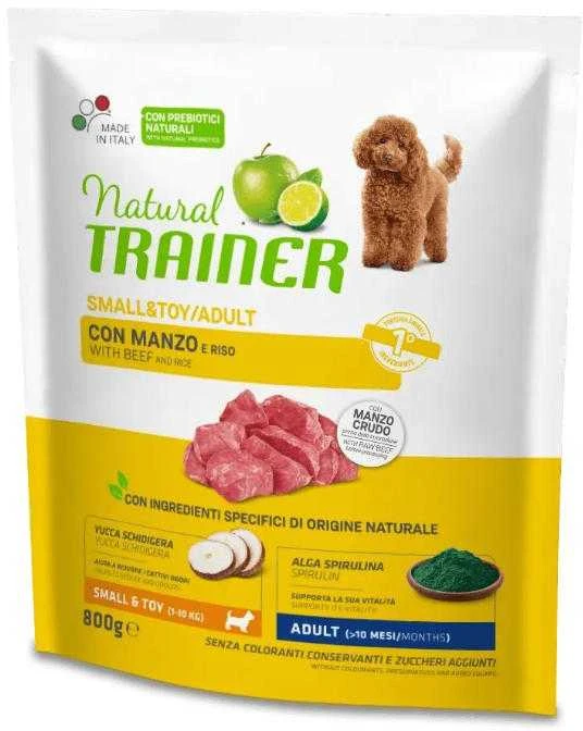 Trainer Natural Adult Mini sausas maistas su jautiena ir ryžiais šunims 800g