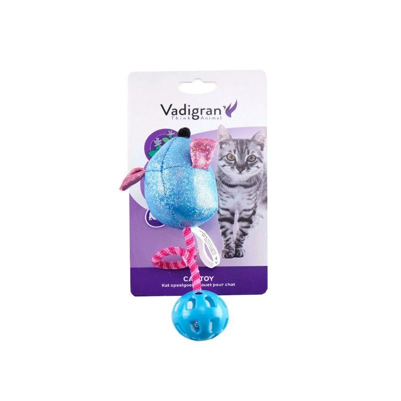 VADIGRAN Mouse ball žaislas katėms su katžole 21cm 2vnt