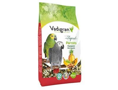 VADIGRAN Parrot Tropical lesalas didžiosioms papūgoms su vaisiais 650g