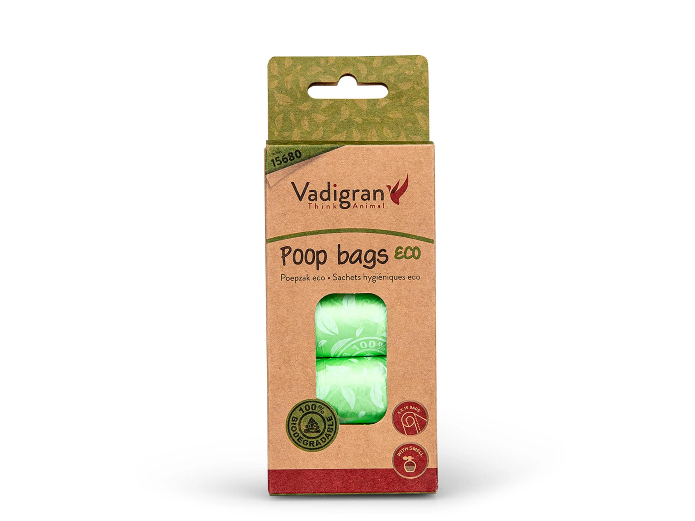 VADIGRAN POOP BAGS ECO maišeliai šunims 5x15vnt