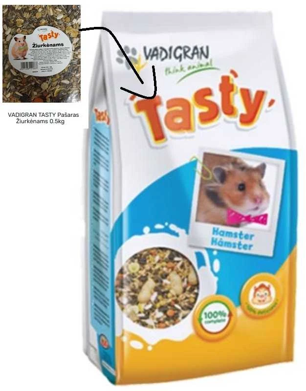 VADIGRAN TASTY pašaras žiurkėnams 0.8kg