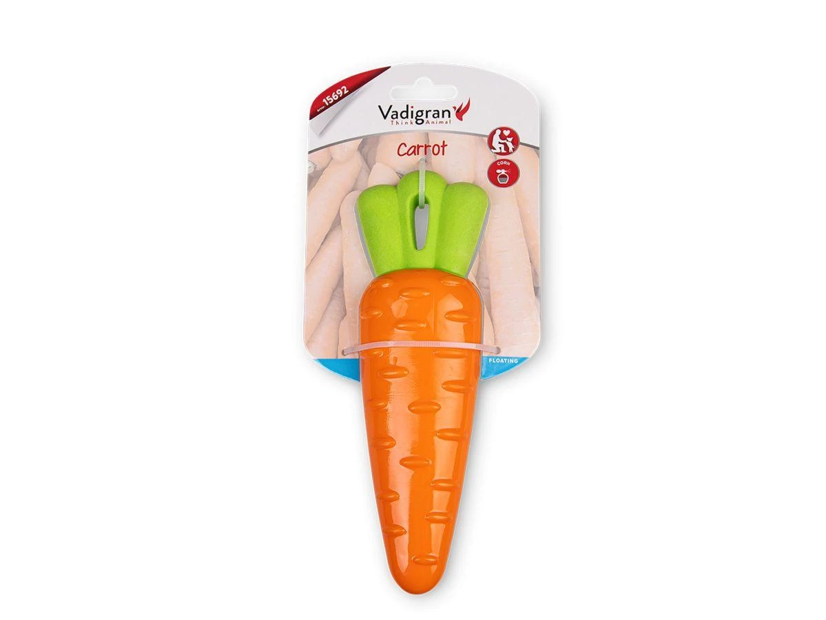 VADIGRAN TPR Popcorn Carrot kramtukas šuniui 20cm (plūduriuoja)