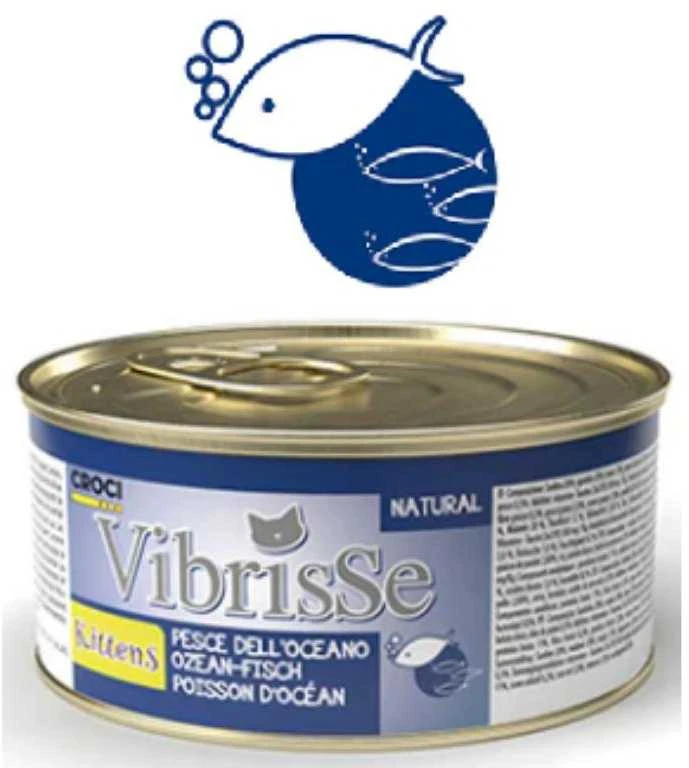 VIBRISSE kons. kačiukam su žuvimi 70g 12vnt
