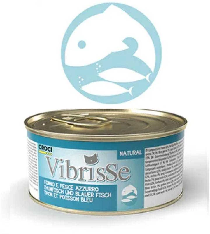 VIBRISSE kons. katėms tunas/melsvažuvė 70g 12vnt