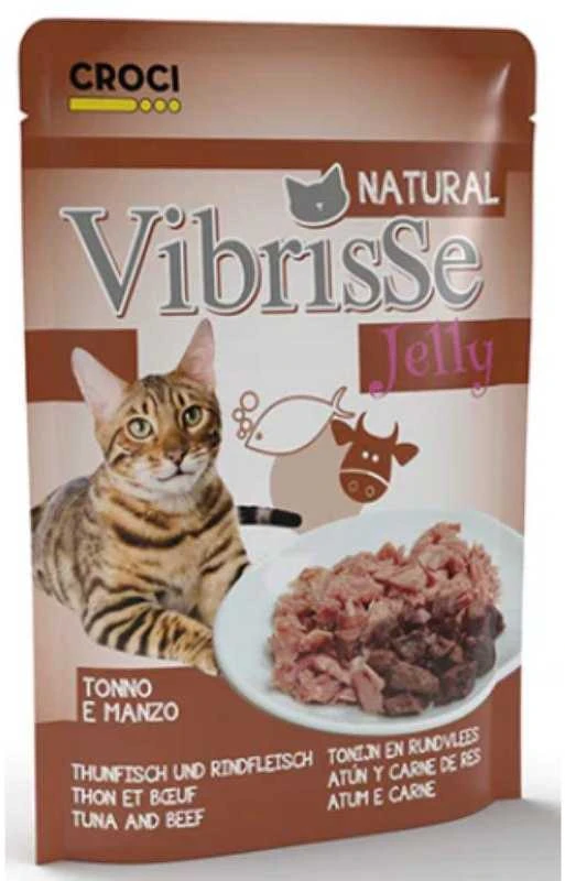 VIBRISSE konservai katėms tunas su jautiena želatinoje 70g 1vnt (18)