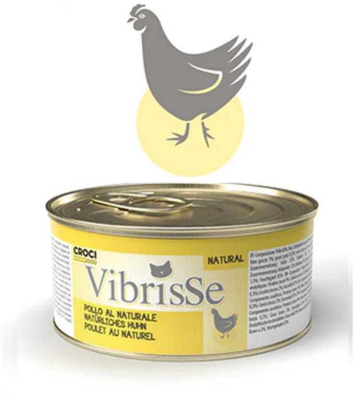 VIBRISSE konservai katėms vištiena sultinyje 70g 12vnt