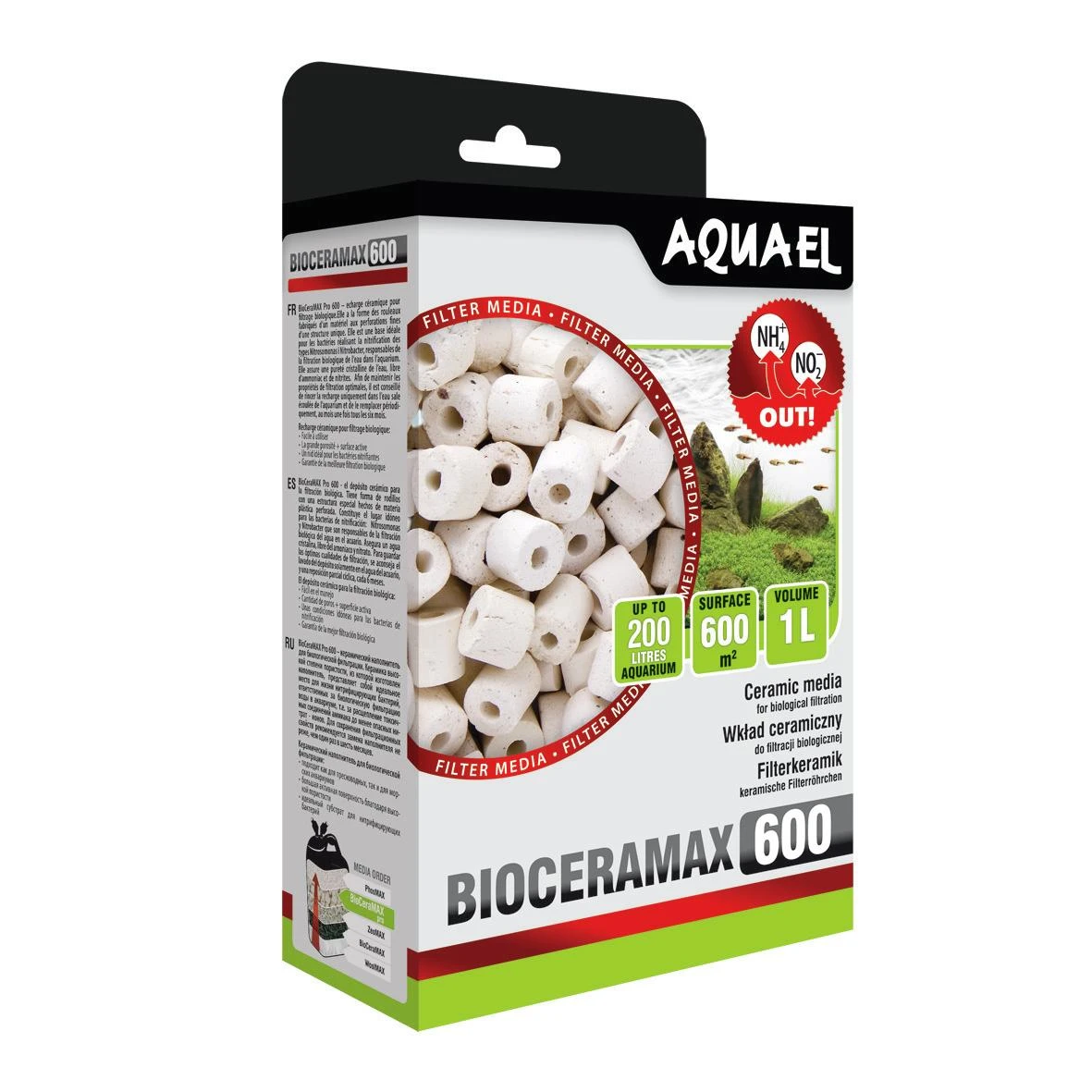 Aquael BioCeraMax Pro 600 1L