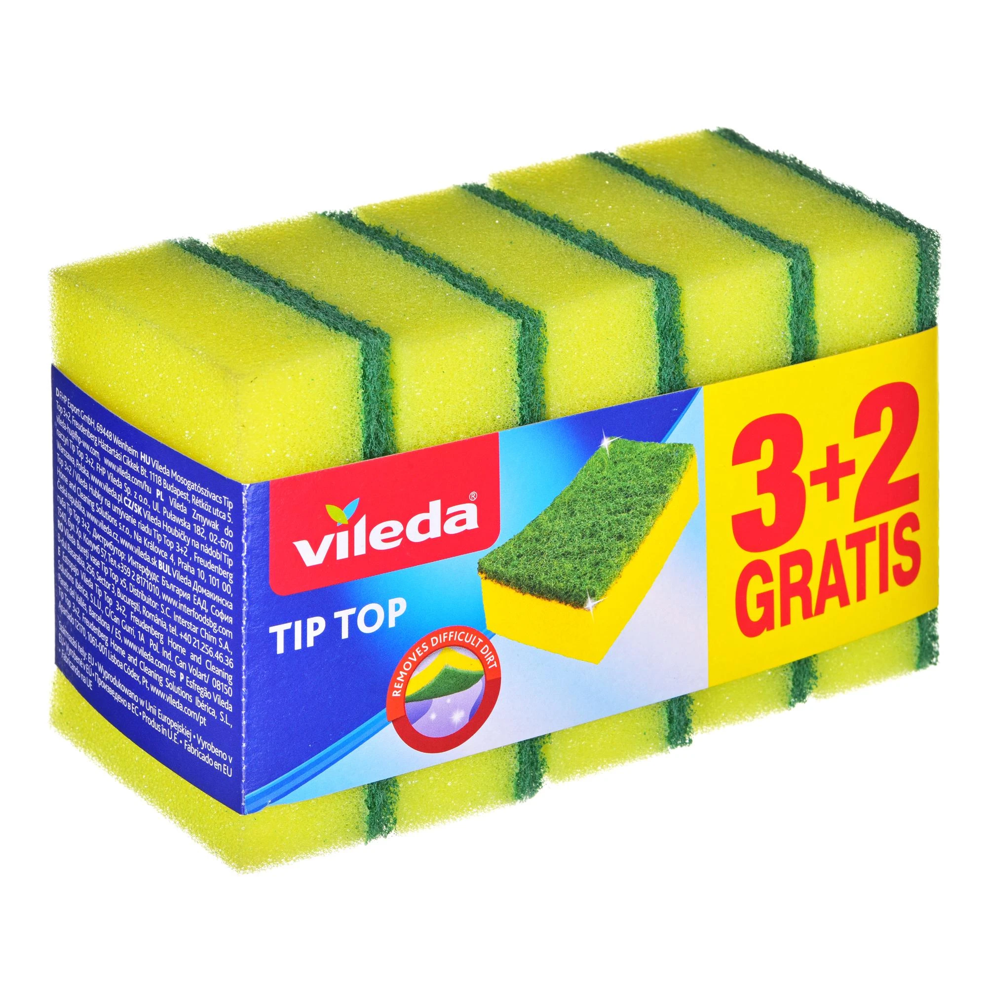 VILEDA Tip Top universalios kempinės kasdieniam valymui, 3 vnt.