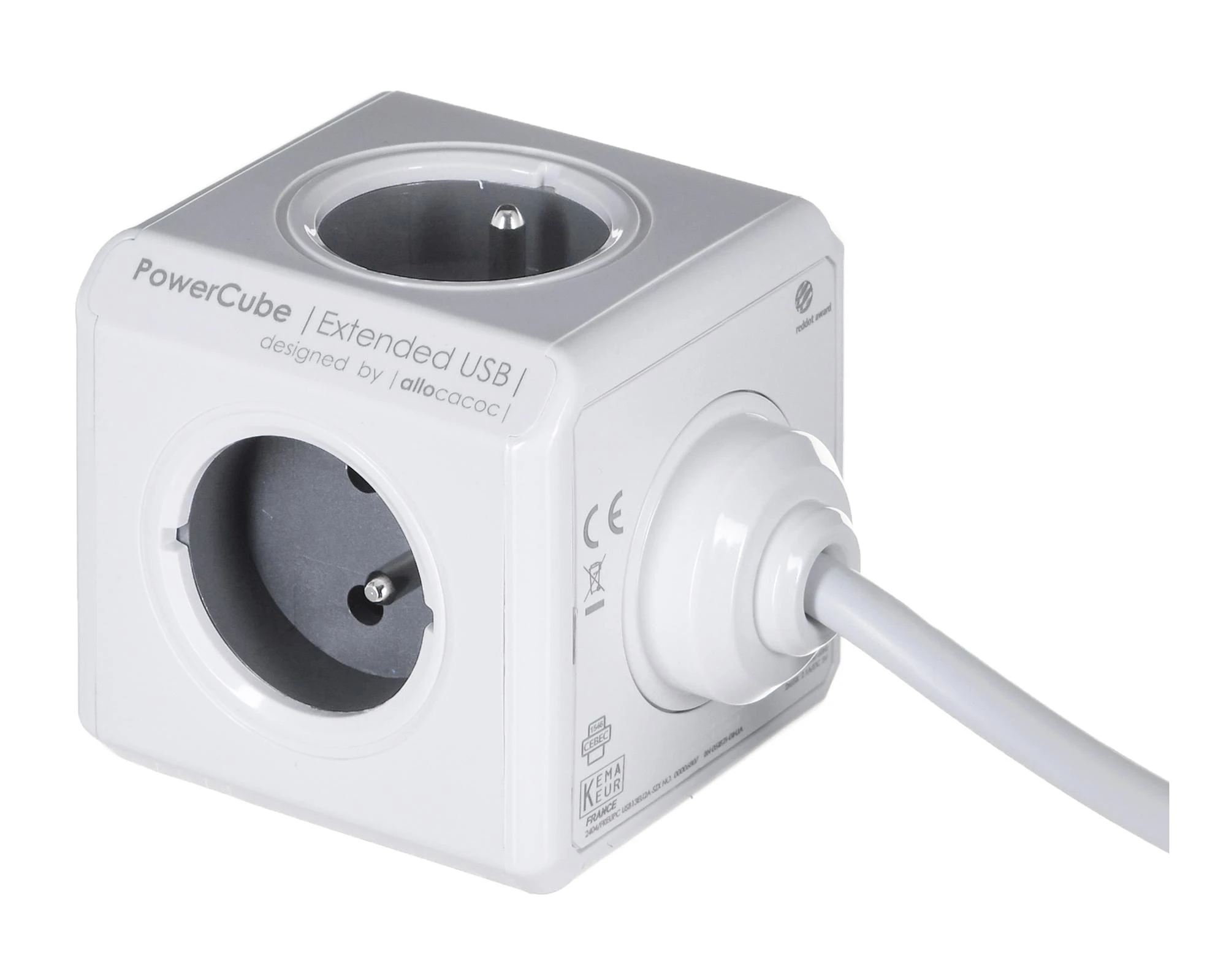 Orno Allocacoc PowerCube Extended USB E(FR) – 3m – 3 m – 4 kintamosios srovės lizdas (-ai) – E tipas – CE – KEMA – RoHS – 16 A – 230 V
