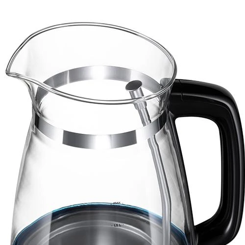 Russell Hobbs Virdulys stiklinis klasikinio dizaino su LED apšvietimu (1,7 l, 2400 W, greito virimo funkcija, optimizuotas stiklinis snapelis, nuimamas dangtis, l