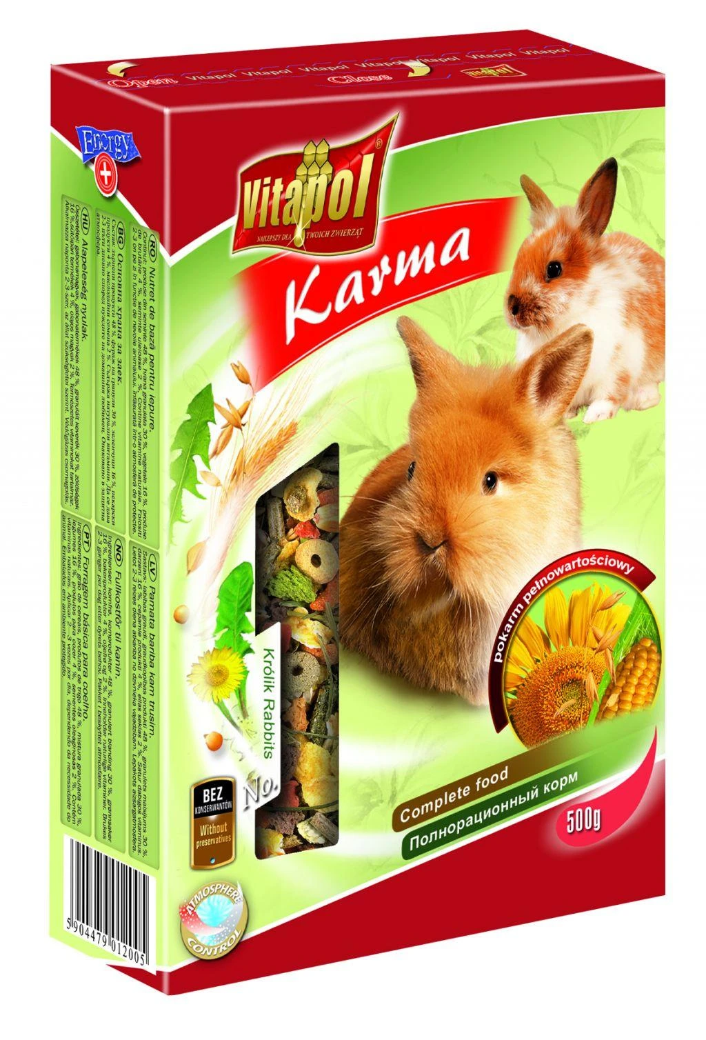 Vitapol visavertis pašaras triušiams 500g