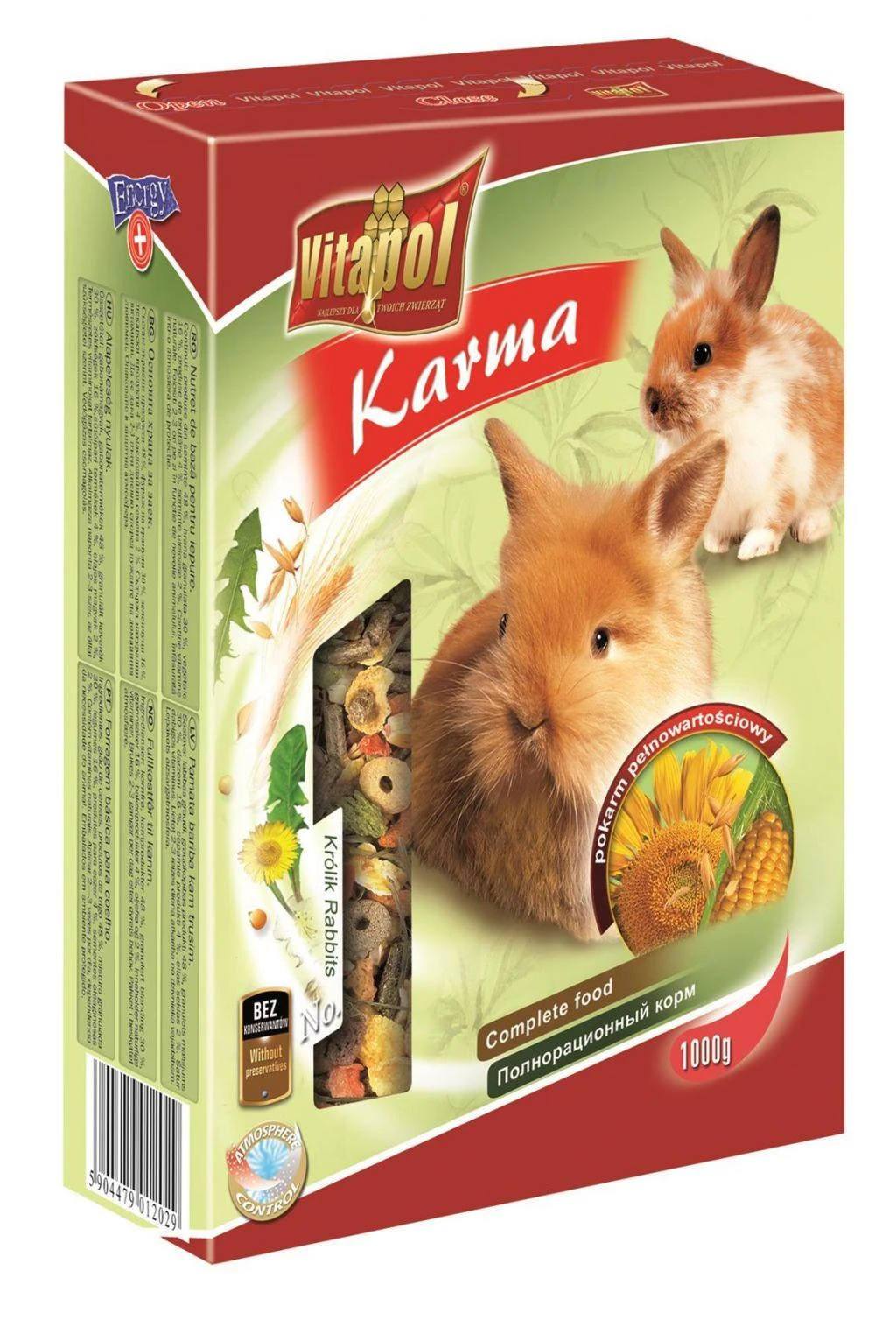 Vitapol visavertis pašaras triušiams 1kg