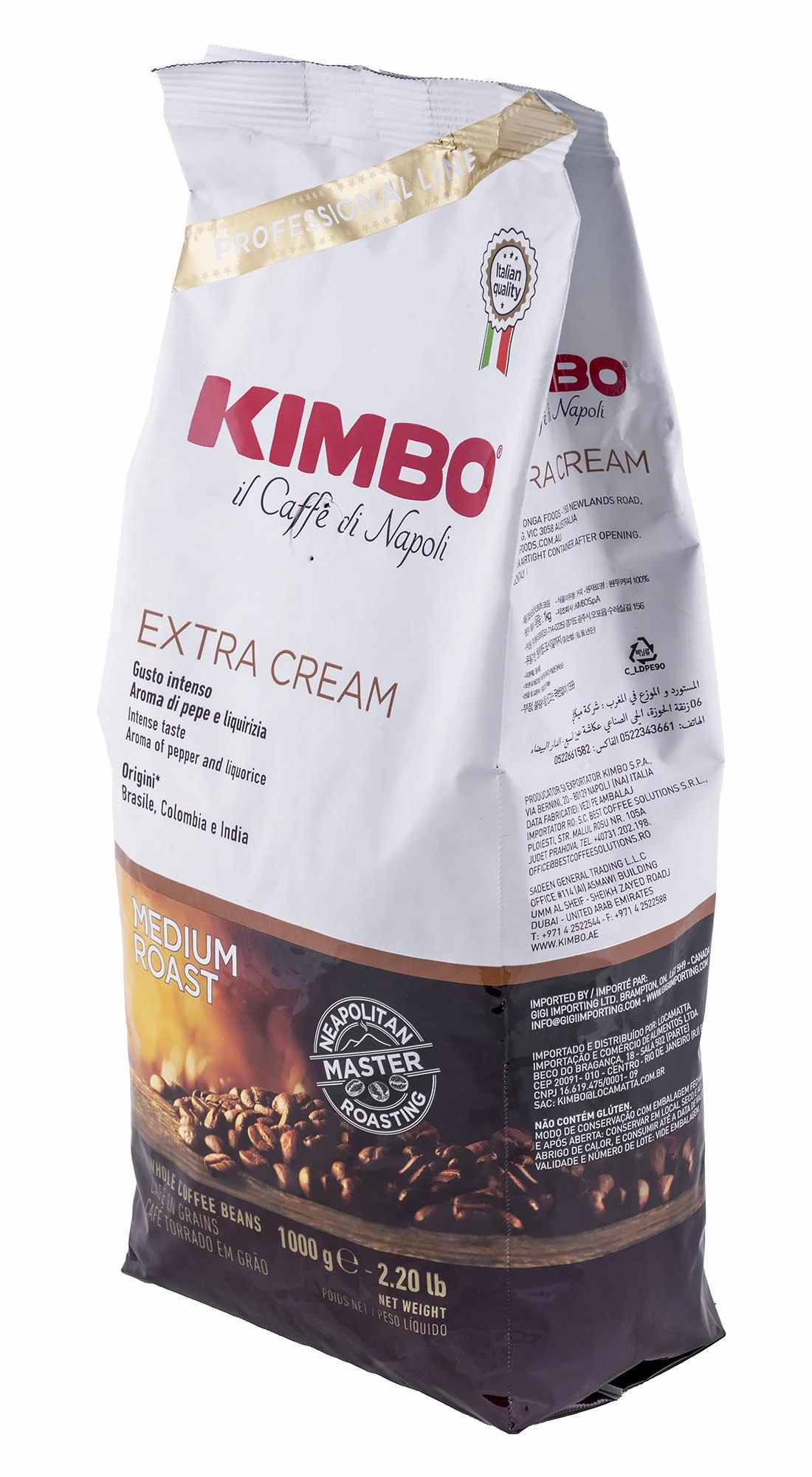 Kavos pupelės Kimbo Extra Kremas 1kg
