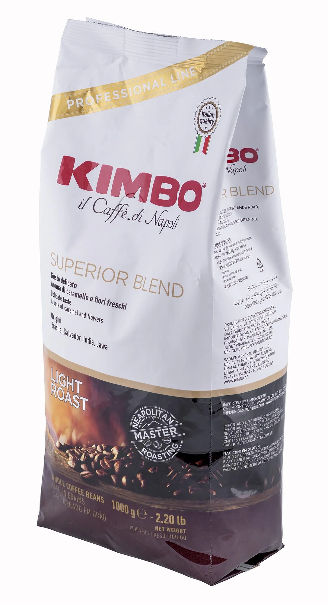 Kimbo Superior Blend 1kg kavos pupelių