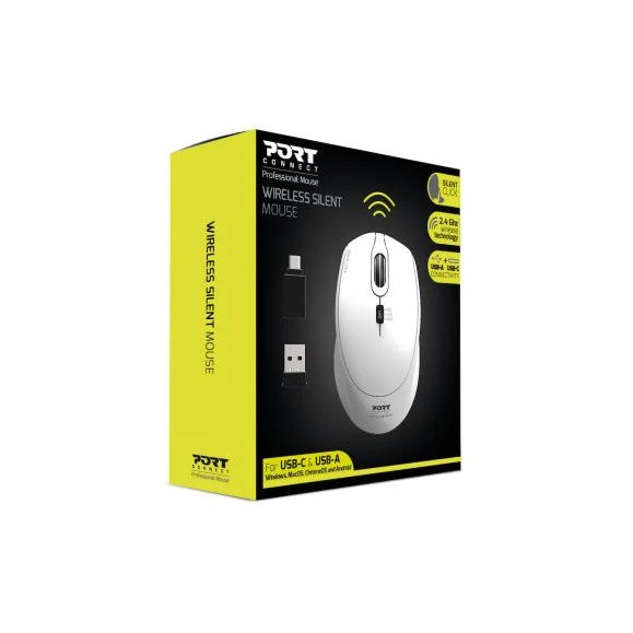 Pelė Port Designs Office Pro Silent Balta