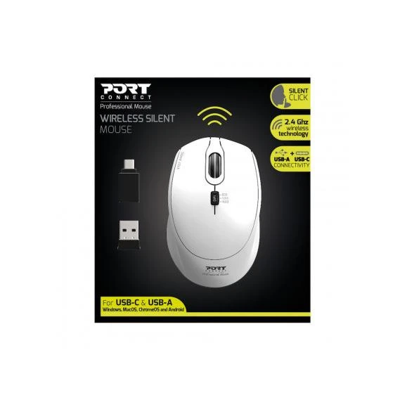Pelė Port Designs Office Pro Silent Balta