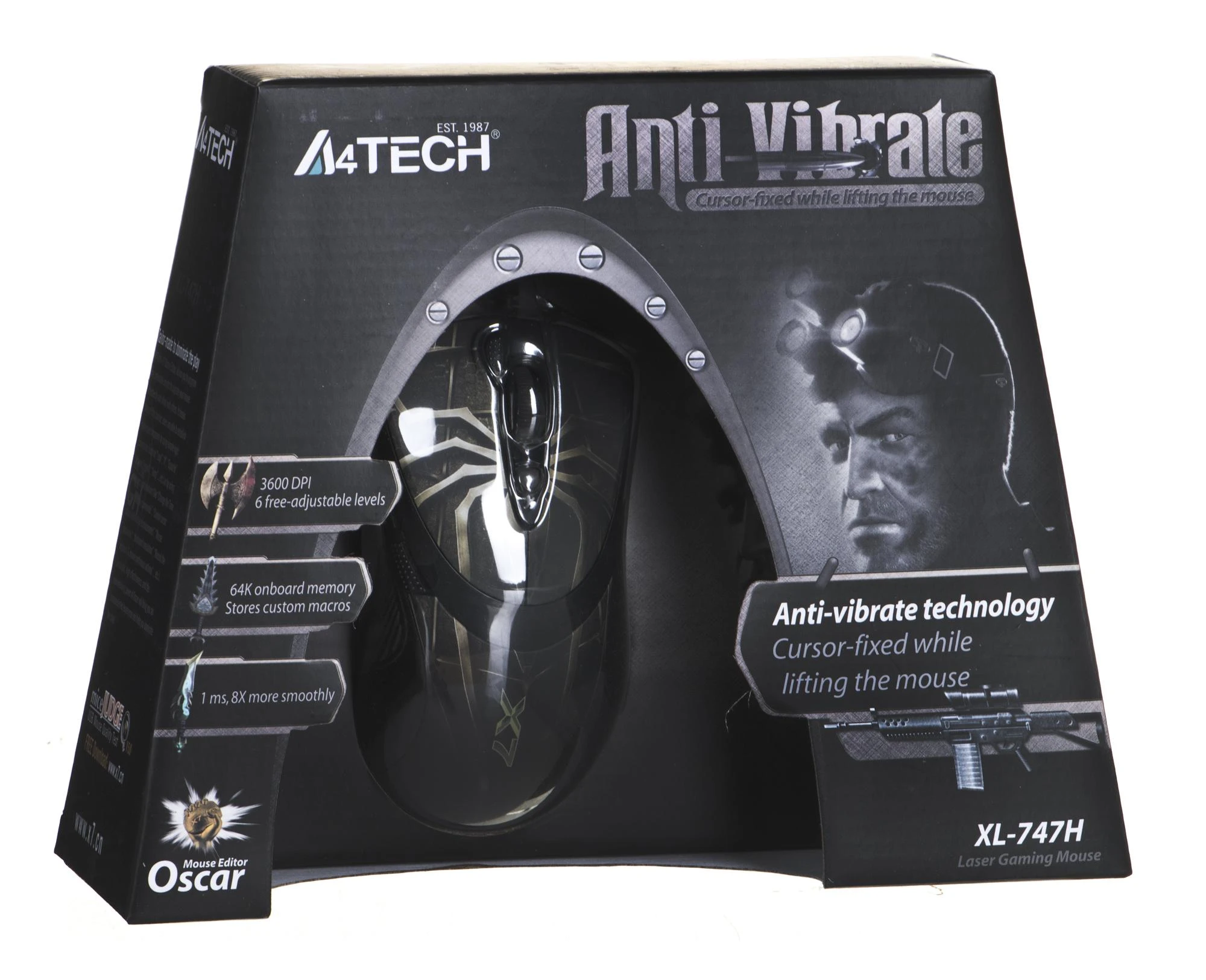 A4Tech A4TMYS29980 Pelė EVO XGame lazerinis Oscar X747 Brown Fire USB