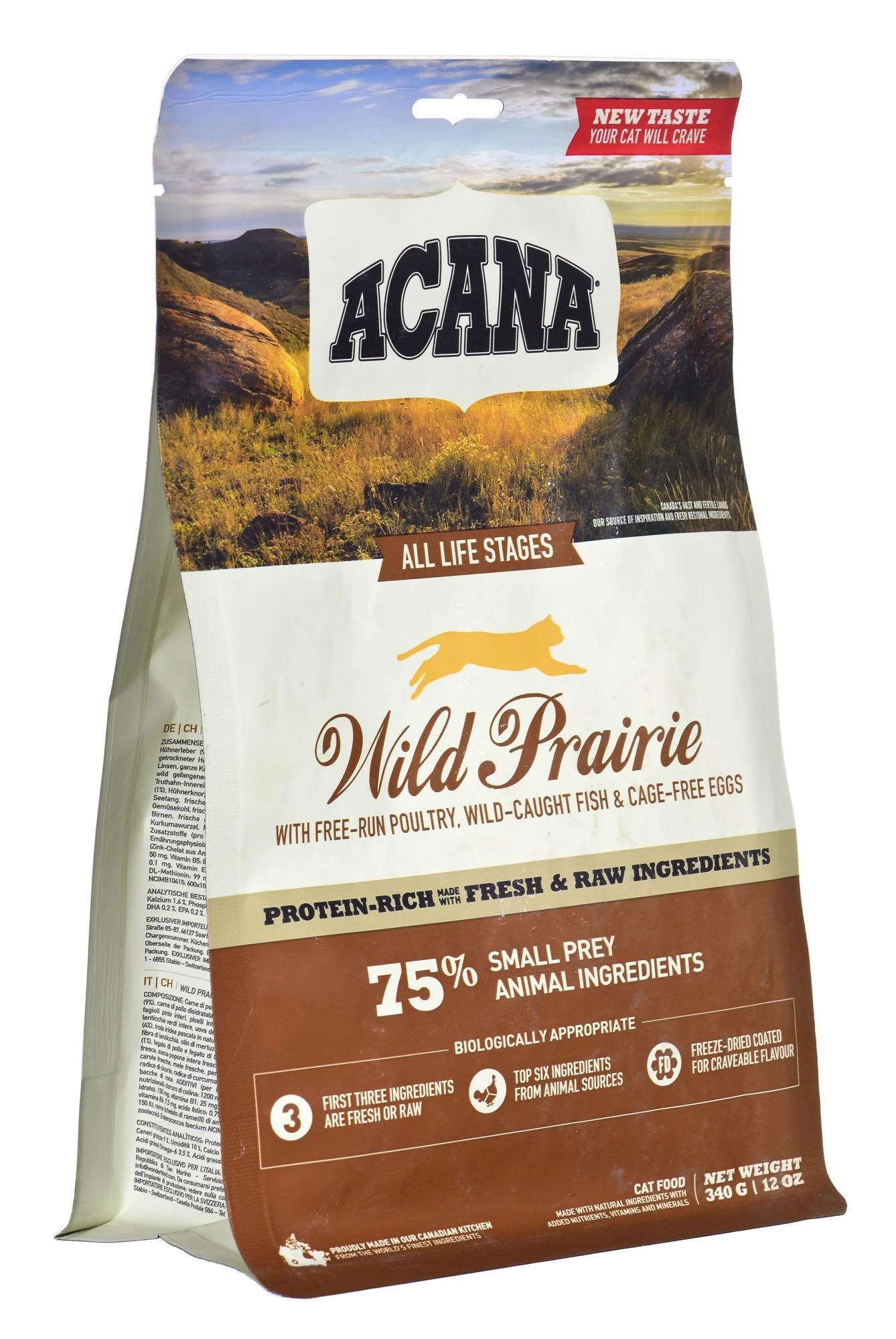 Acana Wild Prairie Cat sausas maistas katėms, 340g