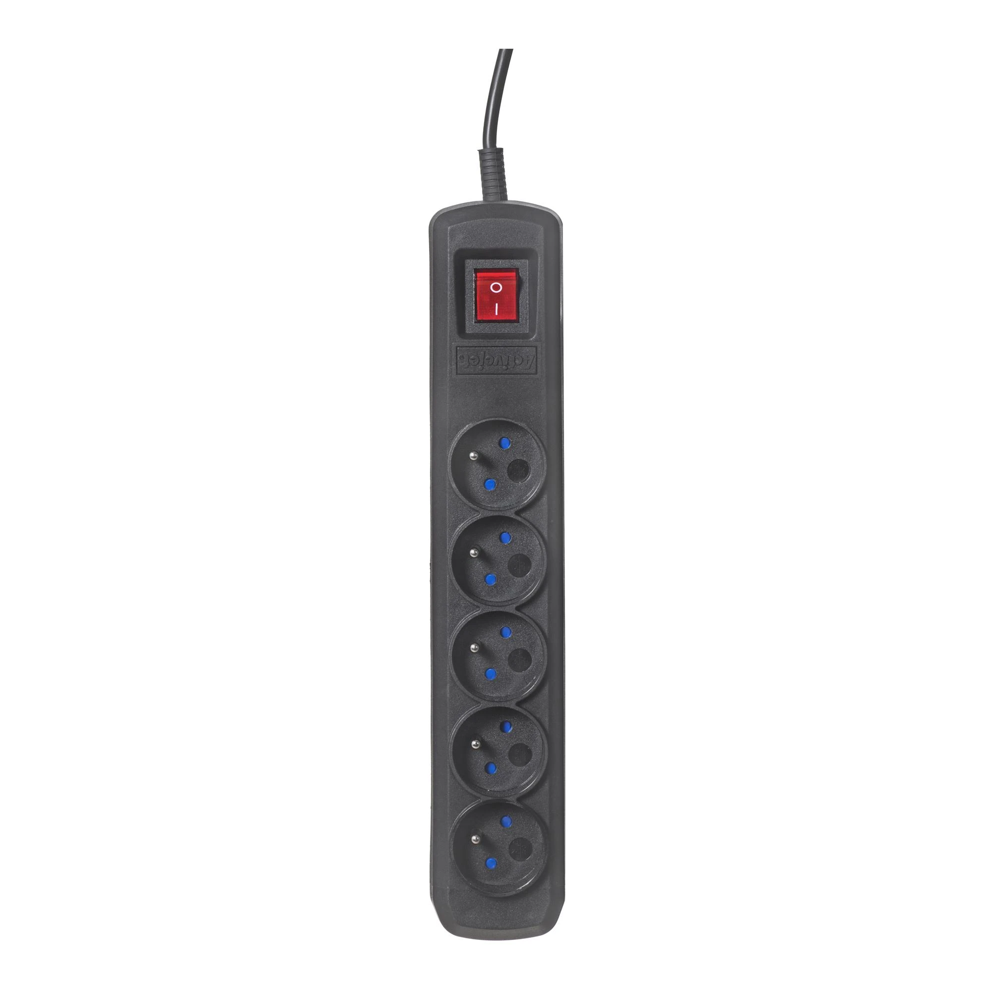 Activejet juodas maitinimo juostelė su laidu ACJ COMBO 5G/3M/BEZP. AUTO/CZ