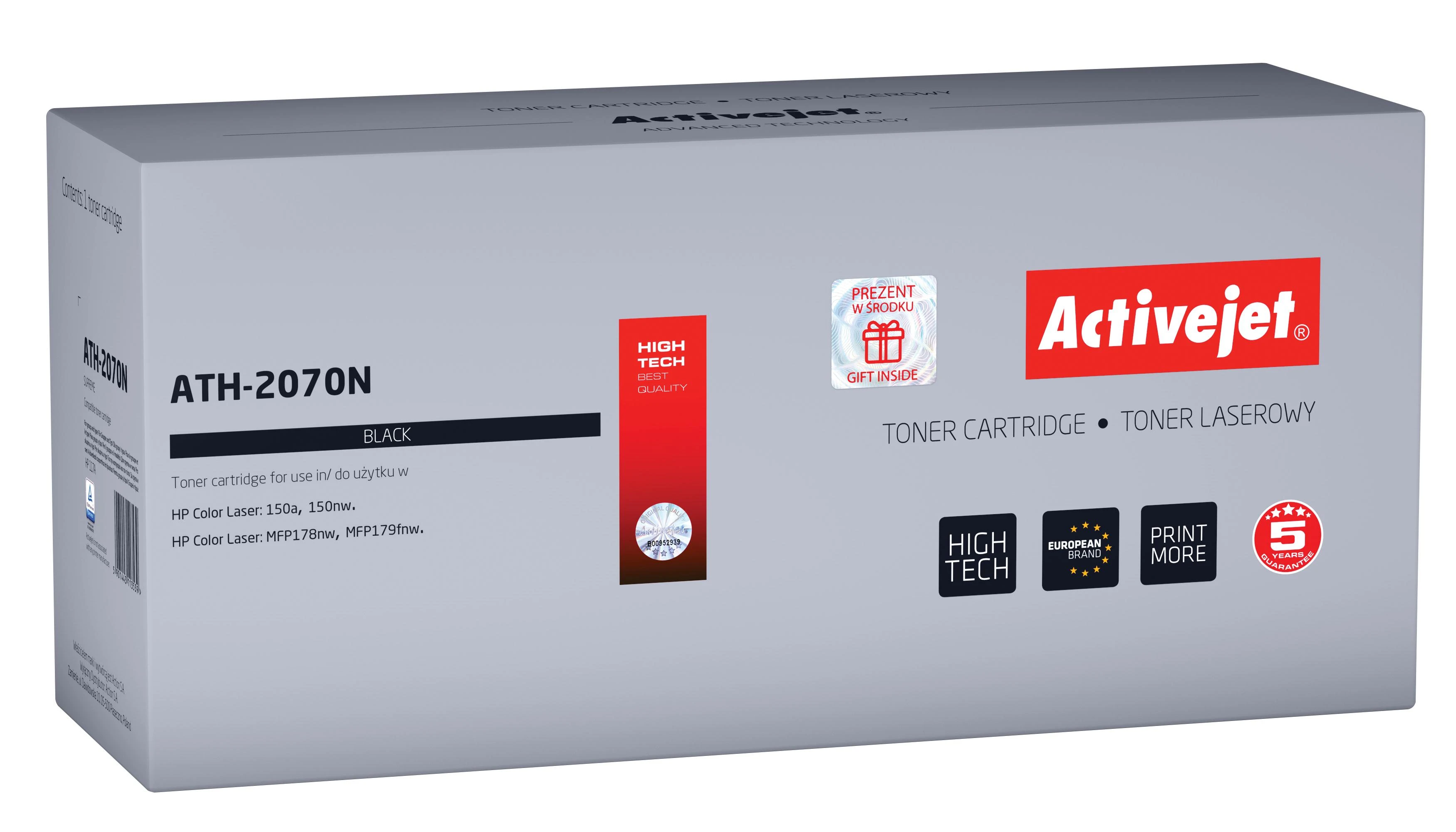Tonerio Kasetė - Activejet ATH-2070N 1000 puslapių Juoda