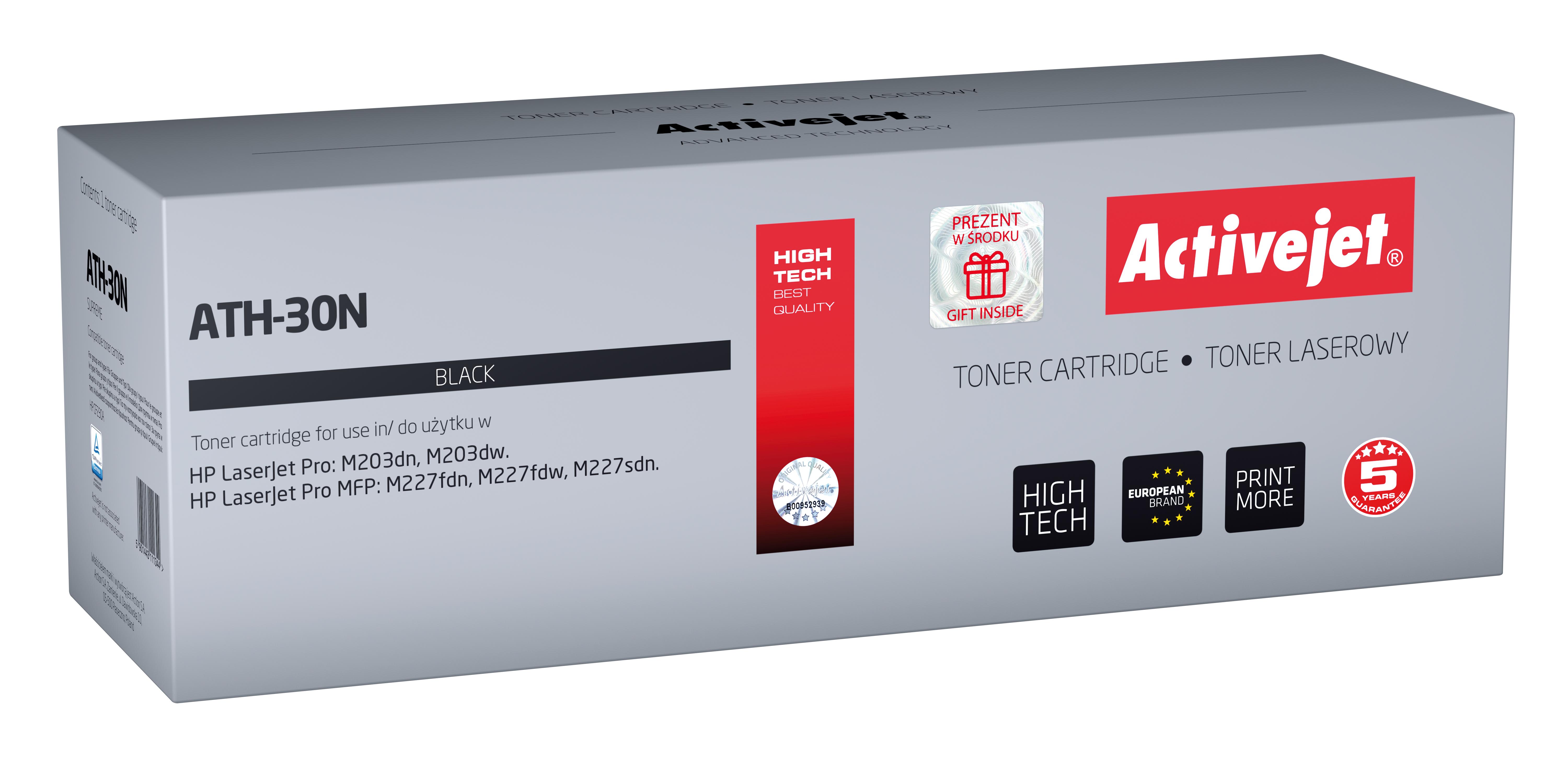 Spausdintuvo Toneris - Activejet ATH-30N, Juodas