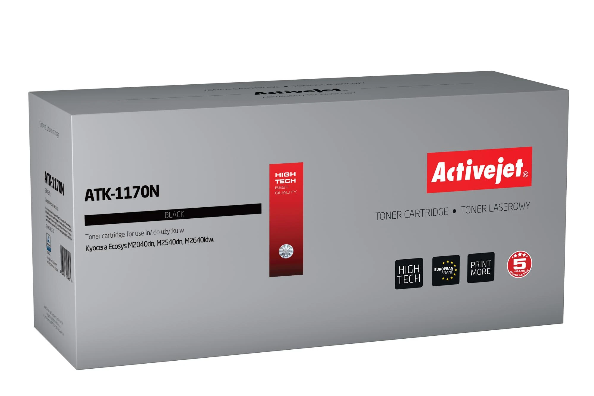 Toneris Activejet ATK-1170N (replacement Kyocera TK-1170, Supreme, 7200 pages, juodas)