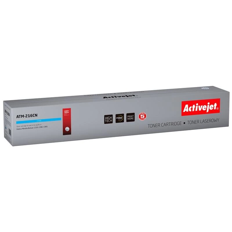 Tonerio Kasetė - Activejet ATM-216CN - Pakaitalas Konica Minolta TN216C; Supreme; 26000 Puslapių; Mėlyna