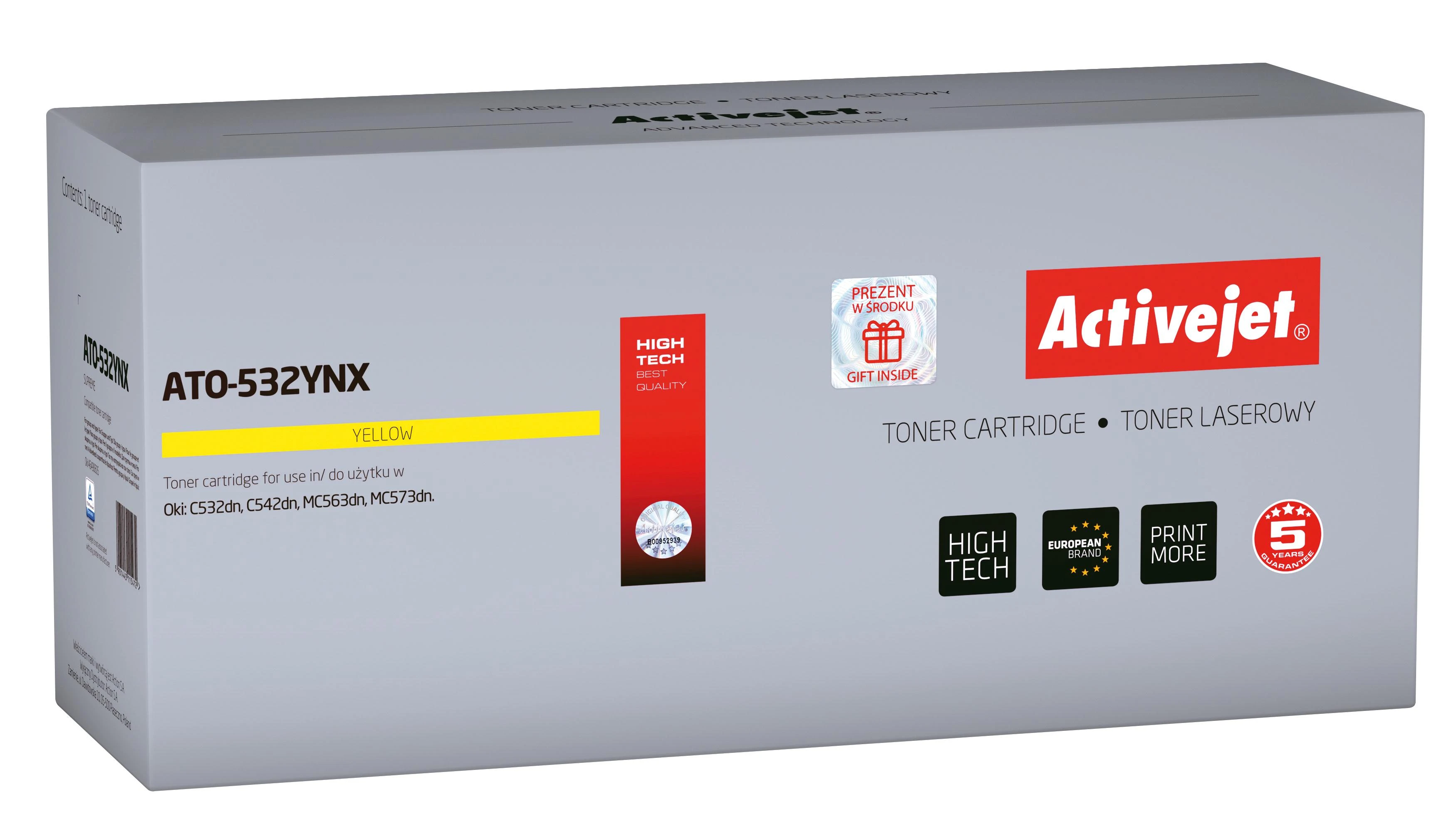 Tonerio Kasetė - Activejet ATO-532YNX Geltona 6000 Puslapių