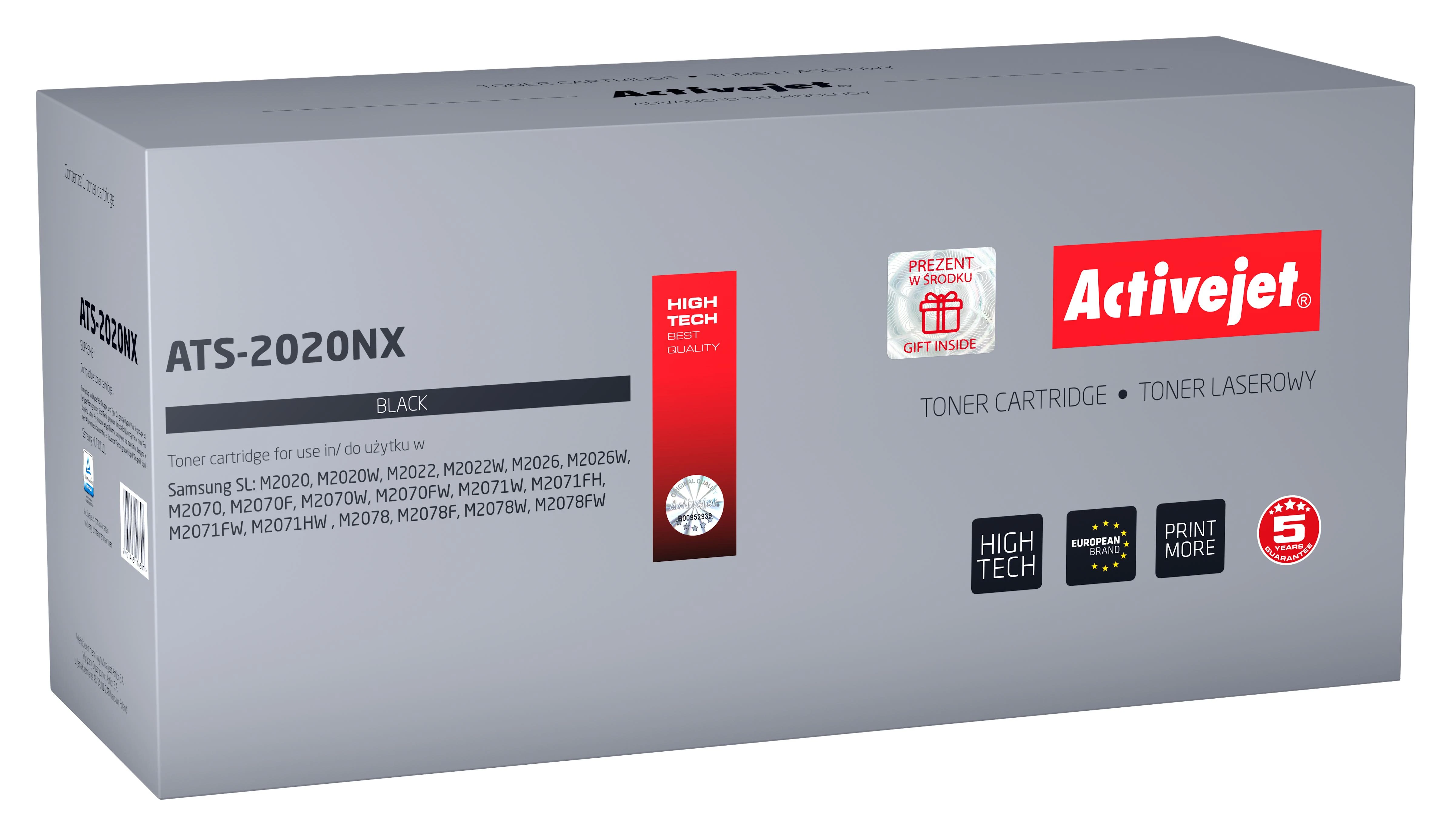 Tonerio Kasetė - Activejet ATS-2020NX Juoda