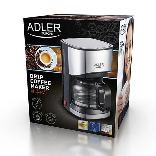 Kavos aparatas Adler | | AD 4407 | Lašėjimo | 550 W | Juodas