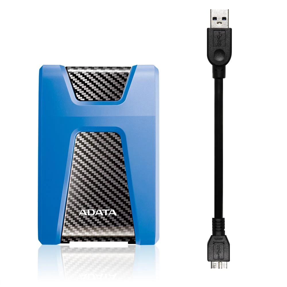 Kietasis išorinis diskas Adata HD650 1TB 2.5", USB 3.1 (suderinama su USB 2.0), Mėlynas