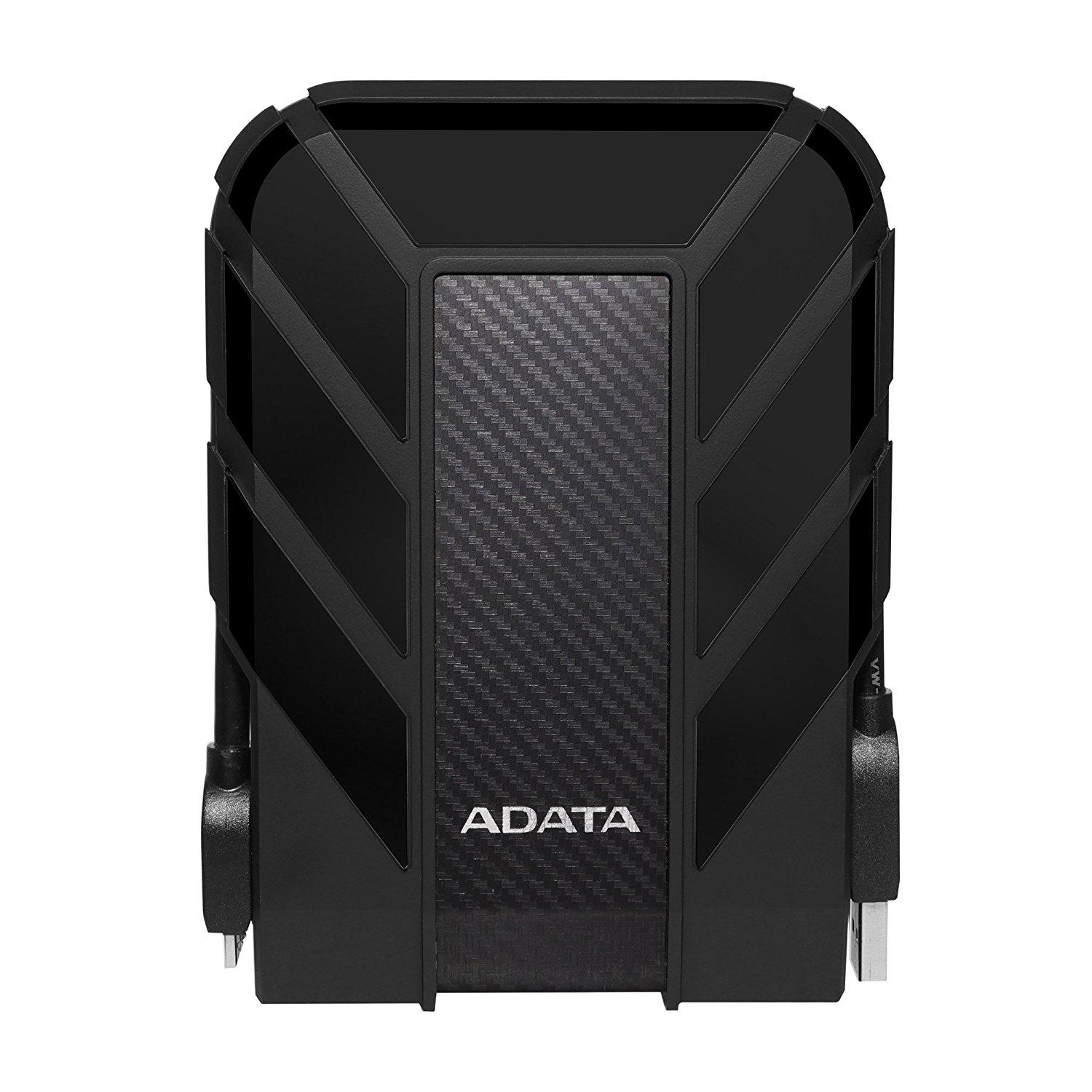 Kietasis diskas ADATA HD710P | 2000 GB | 2,5 colio | USB 3.1 (atgalinis suderinamas su USB 2.0) | Juodas | HD710 Pro atsparumo dulkėms ir vandeniui įvertinimai taikomi tik tada, kai USB prievado dangtelis yra tvirtai uždarytas.Plastikas / Apsauginis silikonas