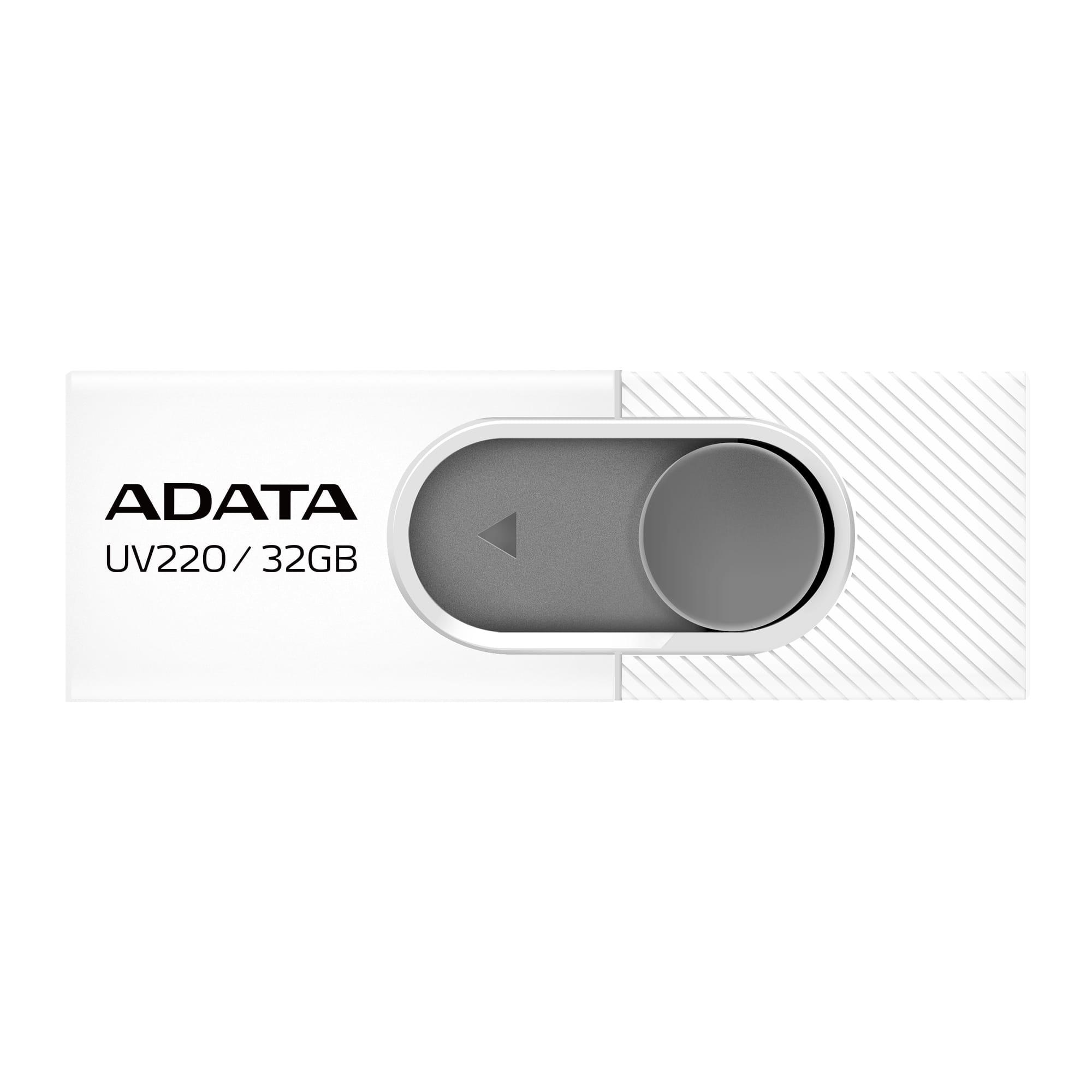 ADATA | UV220 | 32 GB | USB A tipo | Balta/Pilka