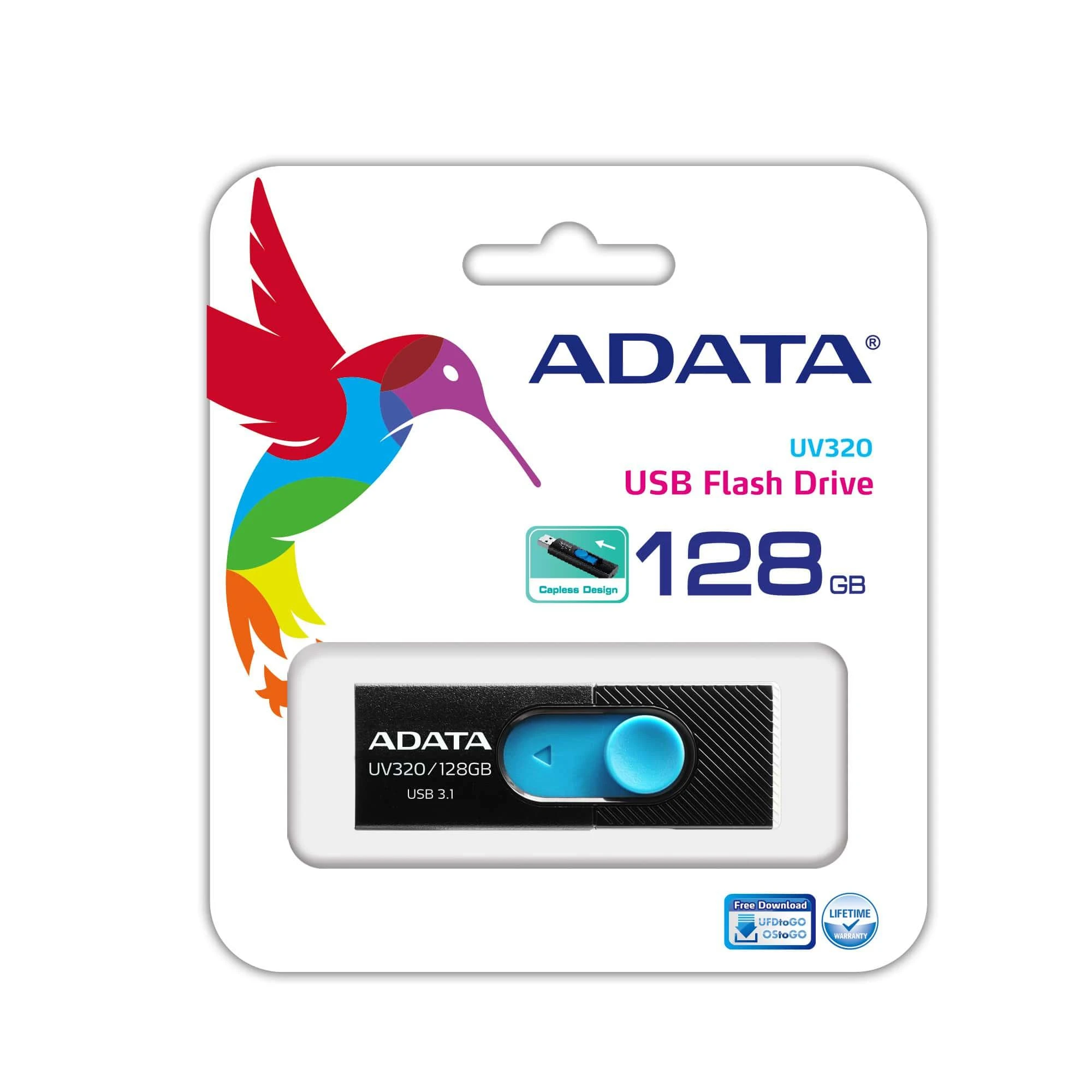 Atmintukas Adata UV320 128GB Juodas